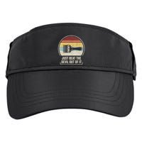 Retro Just Beat The Devil Out Of It Artist Drawing Adult Drive Performance Visor
