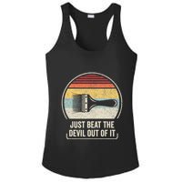 Retro Just Beat The Devil Out Of It Artist Drawing Ladies PosiCharge Competitor Racerback Tank