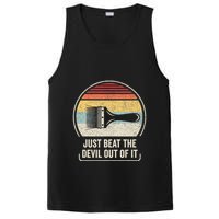 Retro Just Beat The Devil Out Of It Artist Drawing PosiCharge Competitor Tank