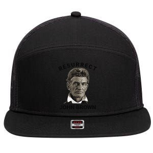 Resurrect John Brown Bold Abolitionist Tribute 7 Panel Mesh Trucker Snapback Hat