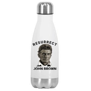 Resurrect John Brown Bold Abolitionist Tribute Stainless Steel Insulated Water Bottle