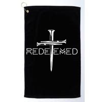 Redeemed Jesus Christ Died For My Sins 3 Nails Cross Christian Catholic Golf Towel