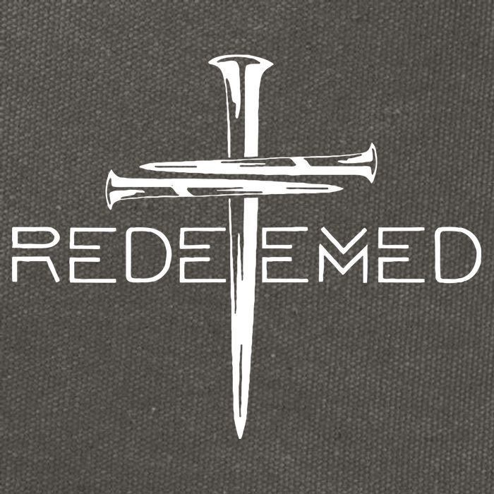Redeemed Jesus Christ Died For My Sins 3 Nails Cross Christian Catholic Cotton Canvas Backpack