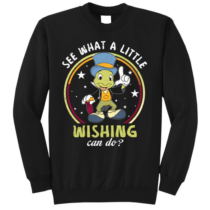 Retro Jiminy Cricket See What A Little Wishing Can Do Sweatshirt