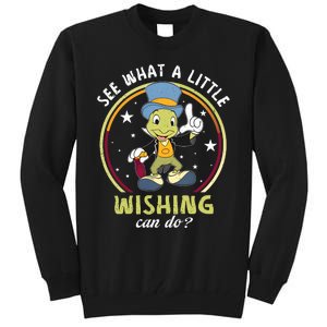 Retro Jiminy Cricket See What A Little Wishing Can Do Tall Sweatshirt