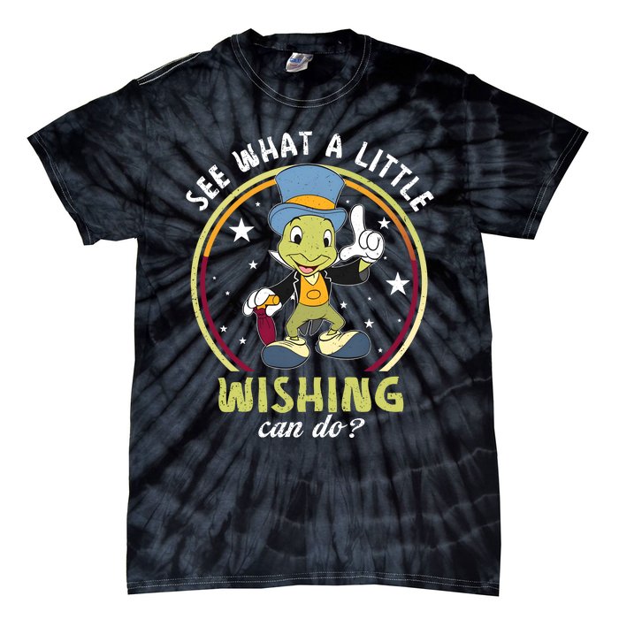 Retro Jiminy Cricket See What A Little Wishing Can Do Tie-Dye T-Shirt