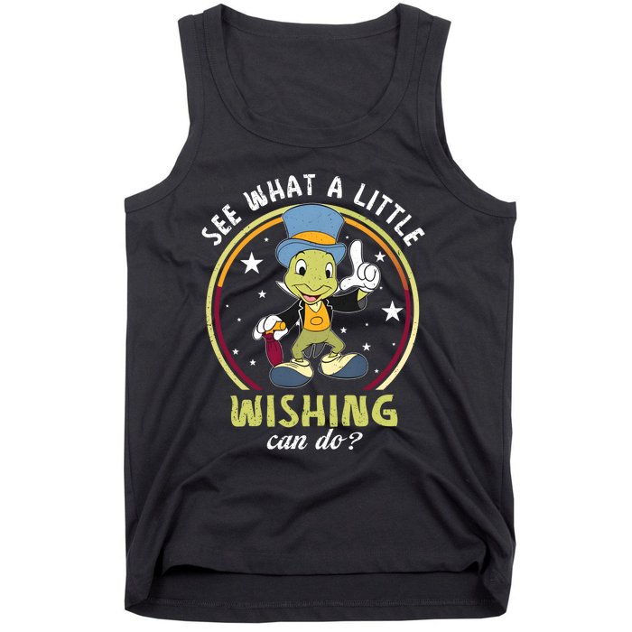 Retro Jiminy Cricket See What A Little Wishing Can Do Tank Top