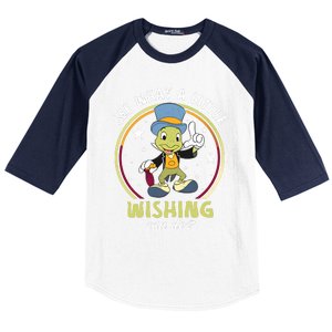 Retro Jiminy Cricket See What A Little Wishing Can Do Baseball Sleeve Shirt