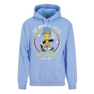 Retro Jiminy Cricket See What A Little Wishing Can Do Unisex Surf Hoodie