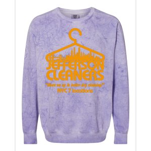 Retro Jefferson Cleaners Logo Colorblast Crewneck Sweatshirt