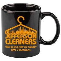 Retro Jefferson Cleaners Logo 11oz C Handle Ceramic Mug
