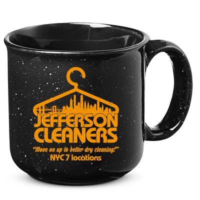Retro Jefferson Cleaners Logo 15oz Campfire Ceramic Mug