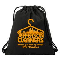 Retro Jefferson Cleaners Logo Drawstring Bag
