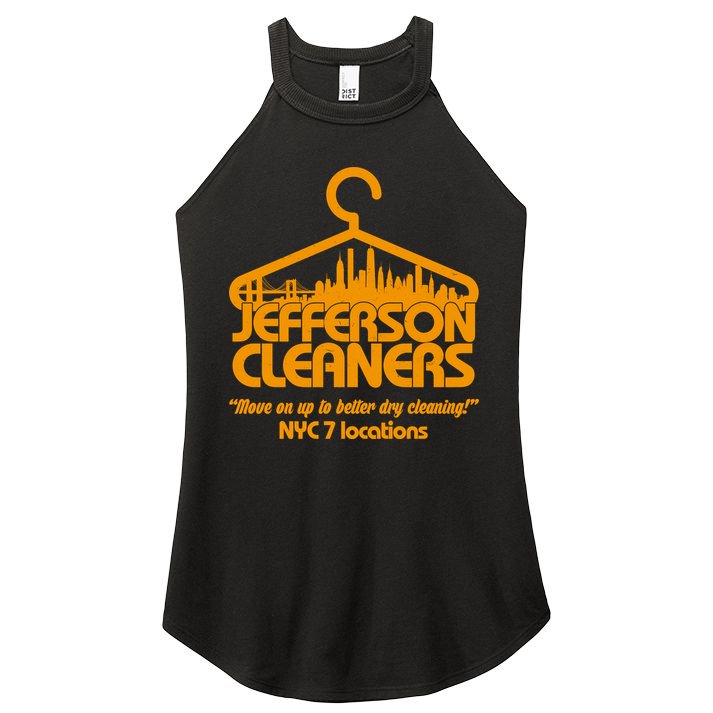 Retro Jefferson Cleaners Logo Women's Perfect Tri Rocker Tank
