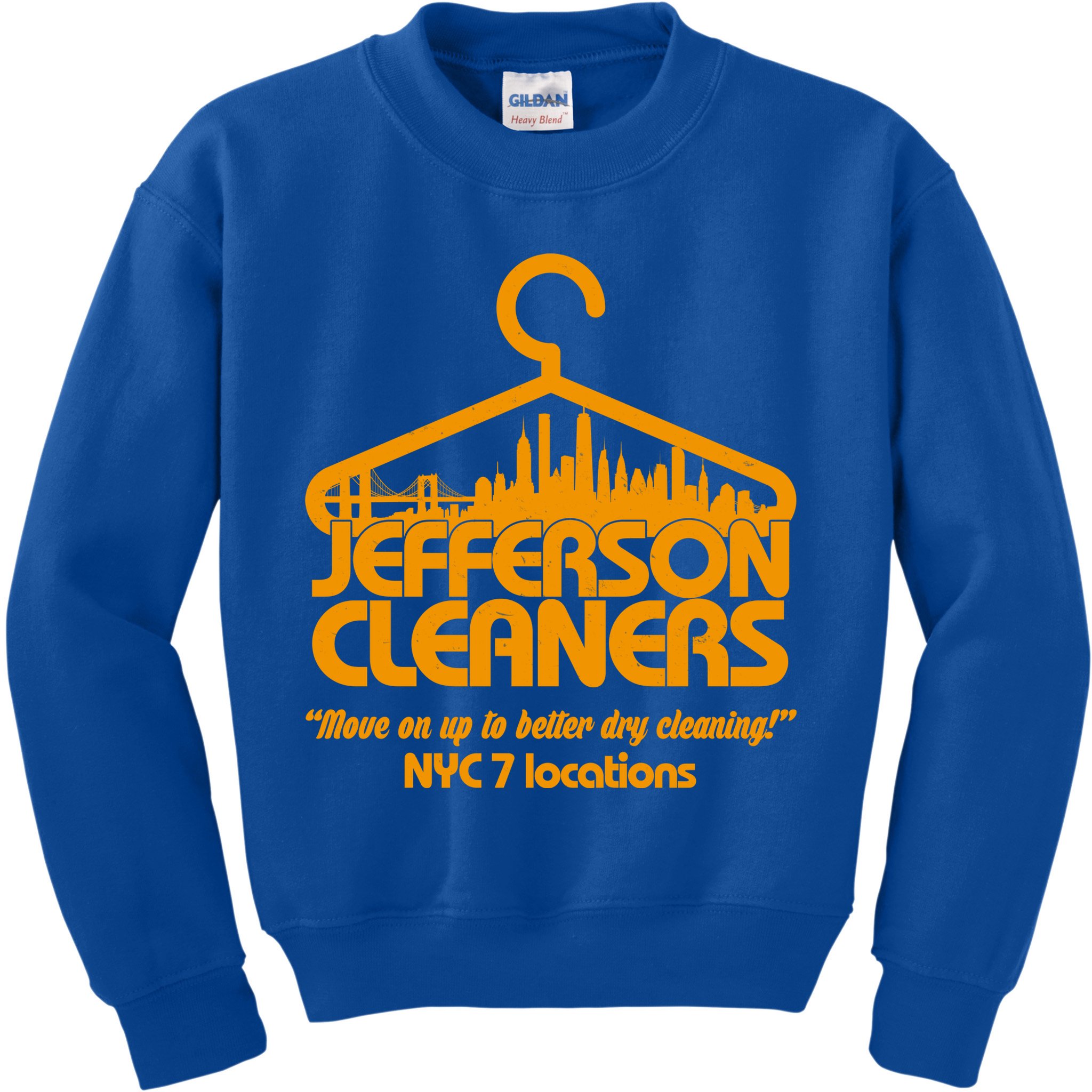 Retro Jefferson Cleaners Logo Kids Sweatshirt