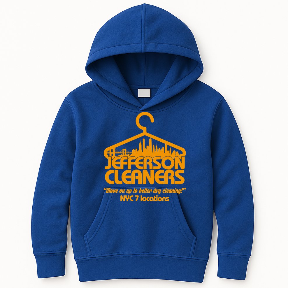 Retro Jefferson Cleaners Logo Kids Hoodie