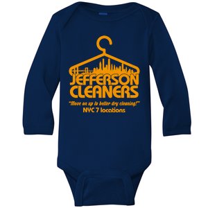 Retro Jefferson Cleaners Logo Baby Long Sleeve Bodysuit