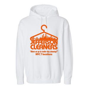 Retro Jefferson Cleaners Logo Garment-Dyed Fleece Hoodie