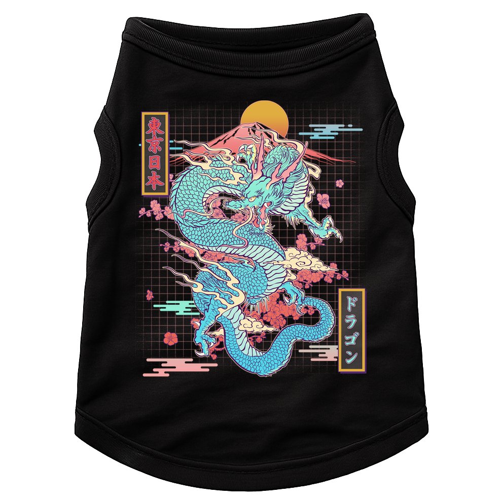 Retro Japanese Dragon Tokyo Japan Doggie Tank