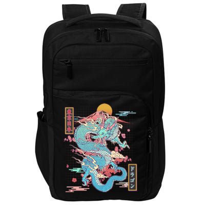 Retro Japanese Dragon Tokyo Japan Impact Tech Backpack