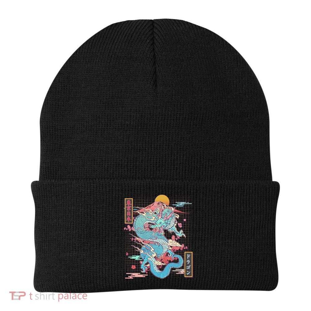 Retro Japanese Dragon Tokyo Japan Beanie