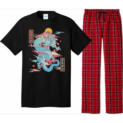 Retro Japanese Dragon Tokyo Japan Pajama Set