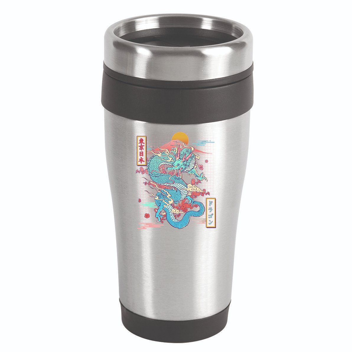 Retro Japanese Dragon Tokyo Japan 16oz Travel Tumbler