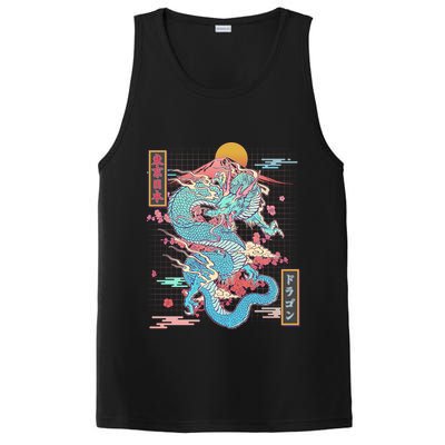 Retro Japanese Dragon Tokyo Japan PosiCharge Competitor Tank