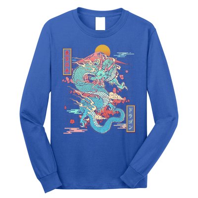 Retro Japanese Dragon Tokyo Japan Long Sleeve Shirt