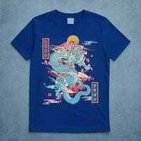 Retro Japanese Dragon Tokyo Japan T-Shirt