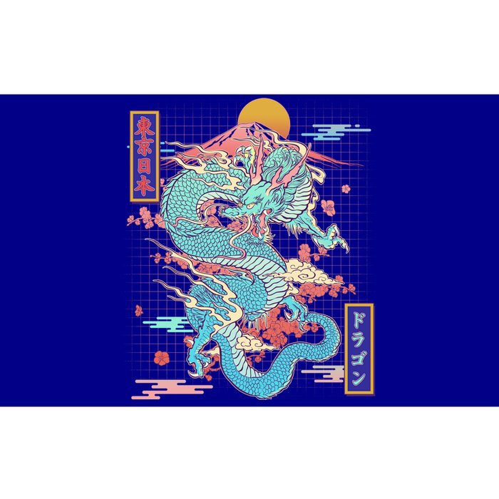 Retro Japanese Dragon Tokyo Japan Bumper Sticker