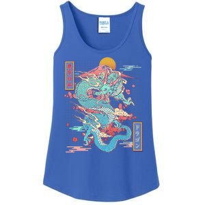 Retro Japanese Dragon Tokyo Japan Ladies Essential Tank