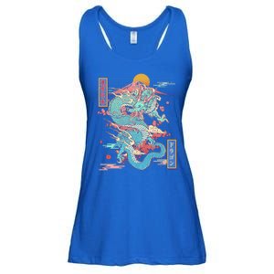 Retro Japanese Dragon Tokyo Japan Ladies Essential Flowy Tank