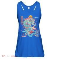 Retro Japanese Dragon Tokyo Japan Ladies Essential Flowy Tank