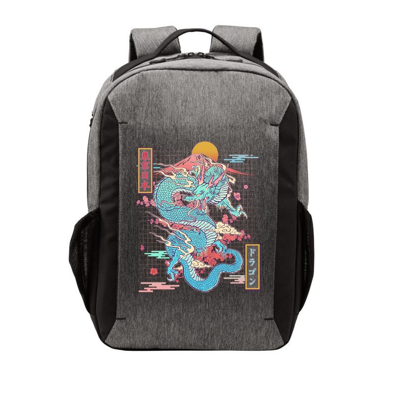 Retro Japanese Dragon Tokyo Japan Vector Backpack