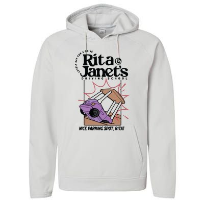 Rita & Janets Driving School Performance Fleece Hoodie