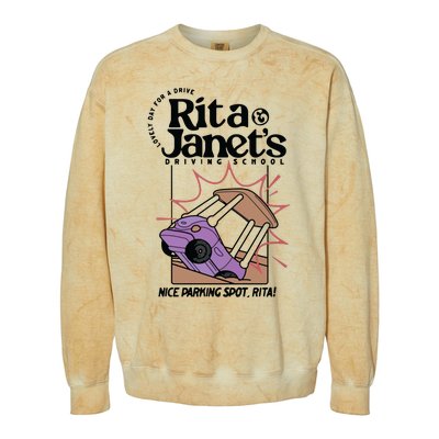 Rita & Janets Driving School Colorblast Crewneck Sweatshirt