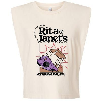 Rita & Janets Driving School Garment-Dyed Women's Muscle Tee