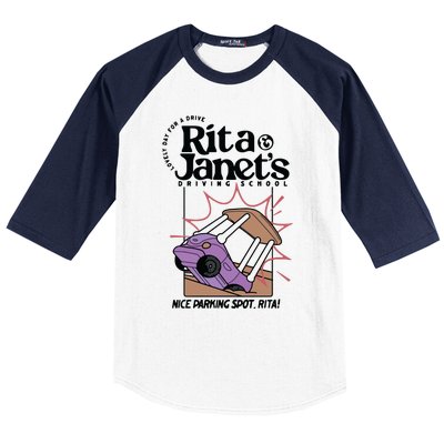 Rita & Janets Driving School Baseball Sleeve Shirt