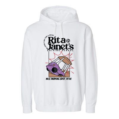 Rita & Janets Driving School Garment-Dyed Fleece Hoodie