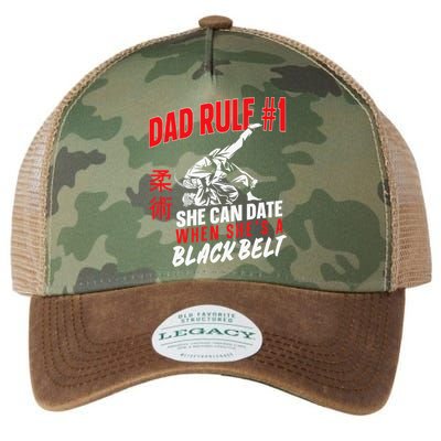 Retro Jiu-Jitsu Dad BJJ Man Father Vintage Legacy Tie Dye Trucker Hat