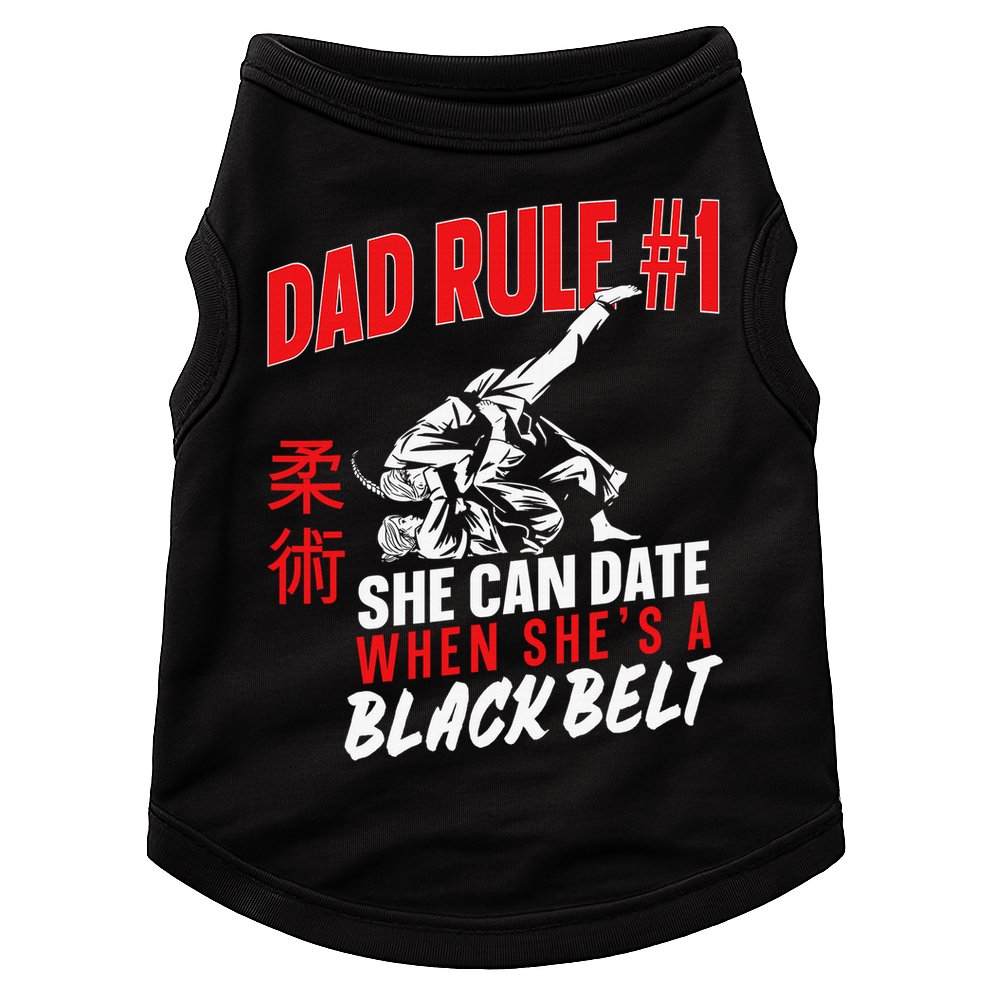 Retro Jiu-Jitsu Dad BJJ Man Father Vintage Doggie Tank