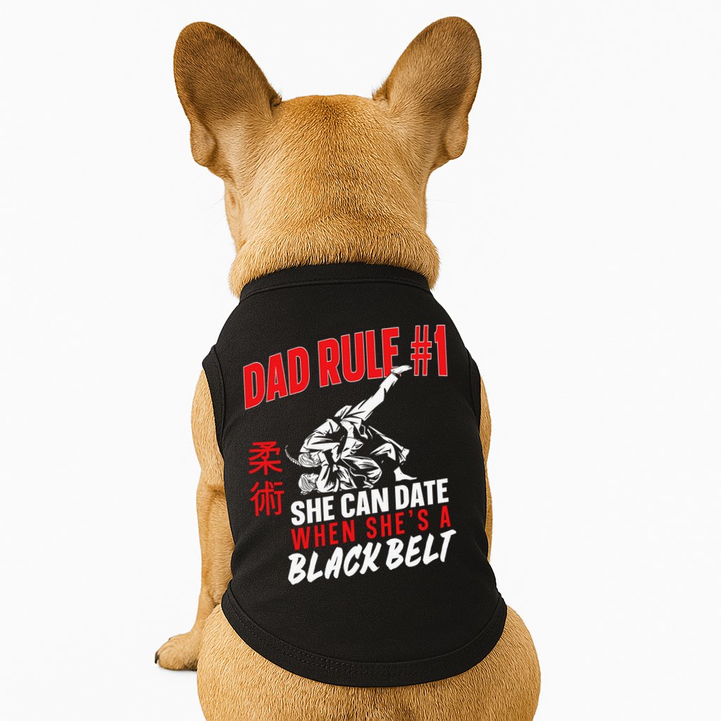 Retro Jiu-Jitsu Dad BJJ Man Father Vintage Doggie Tank