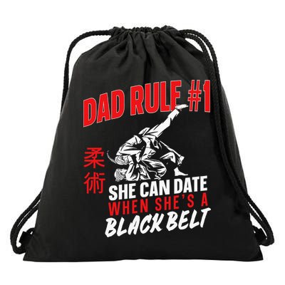 Retro Jiu-Jitsu Dad BJJ Man Father Vintage Drawstring Bag