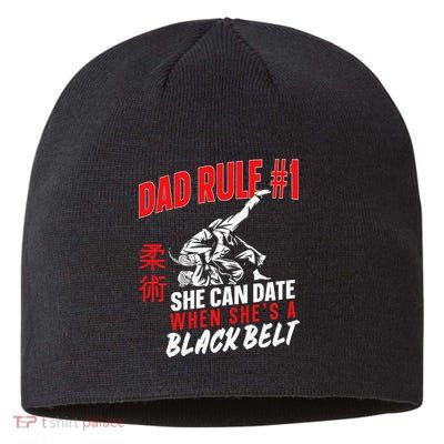 Retro Jiu-Jitsu Dad BJJ Man Father Vintage Sustainable Beanie