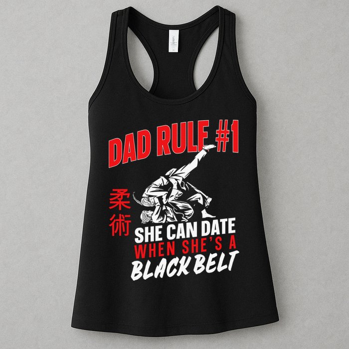 Retro Jiu-Jitsu Dad BJJ Man Father Vintage Womens Tank Top