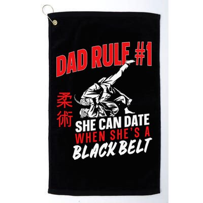 Retro Jiu-Jitsu Dad BJJ Man Father Vintage Golf Towel