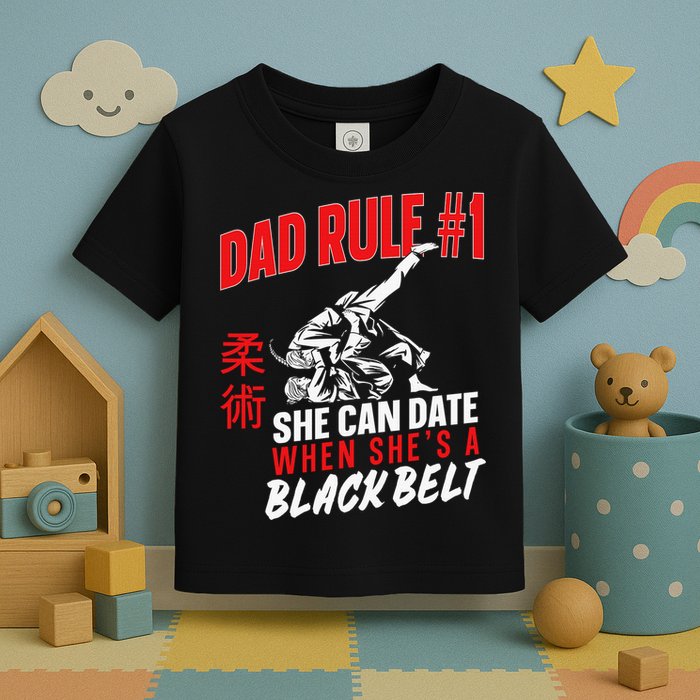 Retro Jiu-Jitsu Dad BJJ Man Father Vintage Toddler T-Shirt