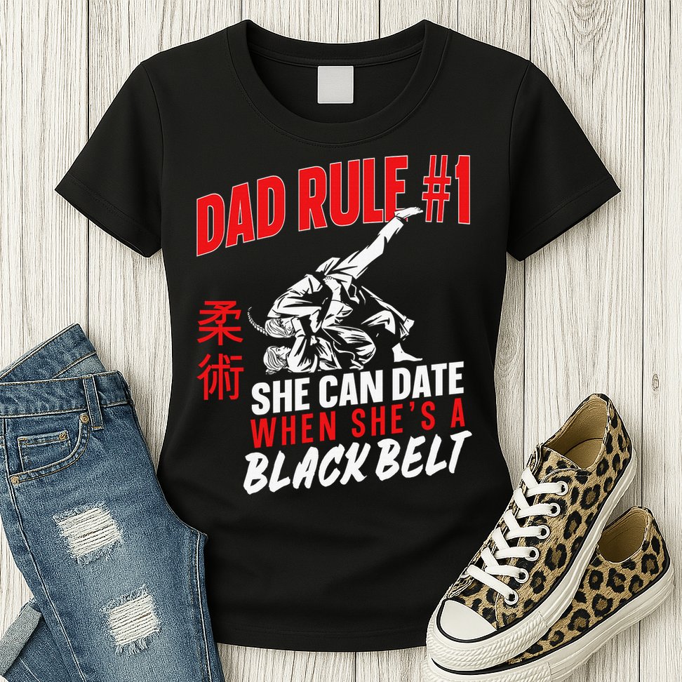 Retro Jiu-Jitsu Dad BJJ Man Father Vintage Womens T-Shirt