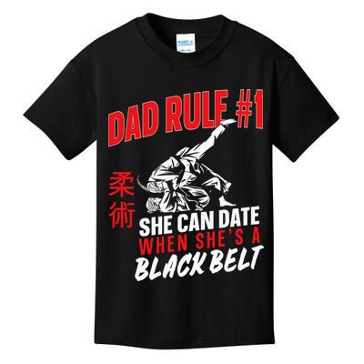 Retro Jiu-Jitsu Dad BJJ Man Father Vintage Kids T-Shirt
